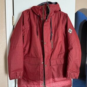 Men's rust Hooded winter Jacket